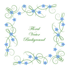 Floral vector background