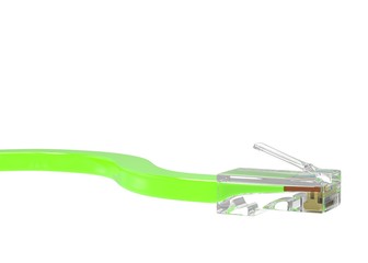 wire rj-45 on a white background, isolated. 3d rendering.