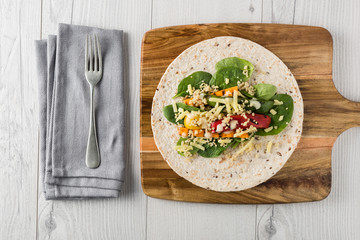 Grilled vegetables wraps