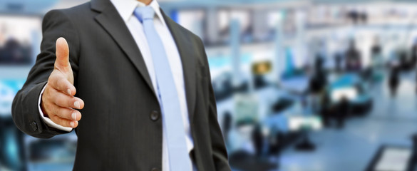 Businessman handshake