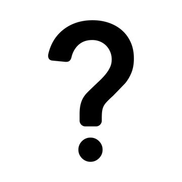 Question mark flat icon for apps and websites