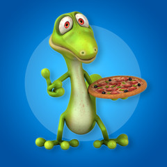 Naklejka premium Fun lizard