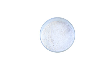 Eye shadows white color in box isolated