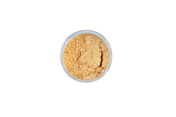 Eye shadows in box isolated on white background