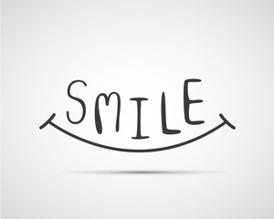 typography smile design