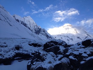 Annapurna mountain and base camp, Nepal