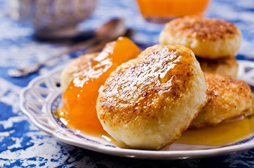 Homemade cottage cheese pancake