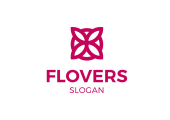 Obraz premium Love Flower Logo - Agency