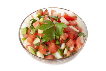 a bowl of pico de gallo