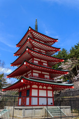 Chureito Pagoda in Arakura Sengen Shrine.