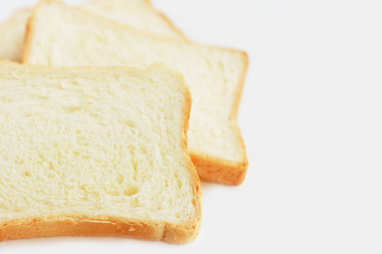 White bread closeup