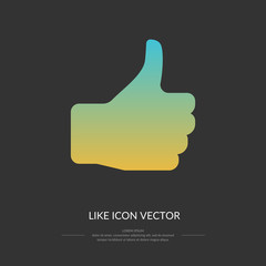 Vector Like icon.