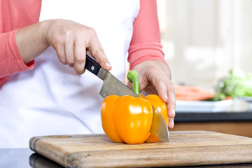 fresh orange bell pepper