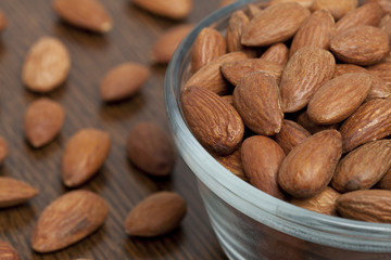 bowl of almonds nuts