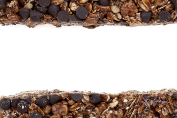 granola bars on white surface