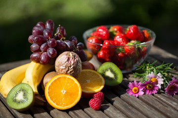 vershieden Früchte für Smoothies