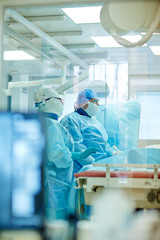 Surgeons in operating room