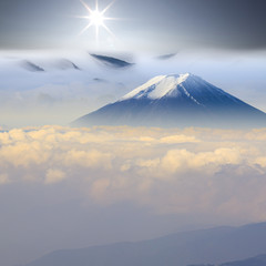 beautiful landscape with nice background color