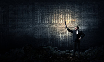 He is searching for solution