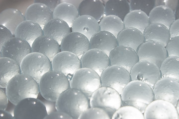background abstract smooth ice cold bright little balls
