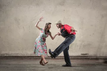 Fotobehang Dancing people © olly