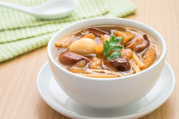 Fish maw soup in bowl