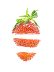 strawberry on white background