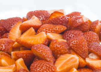 strawberry on white background