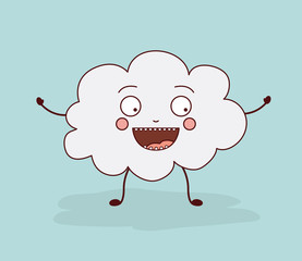 Obraz premium cloud character design 