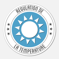 Logo régulation de la température.