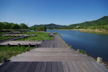 Fototapeta premium 宮ヶ瀬湖畔