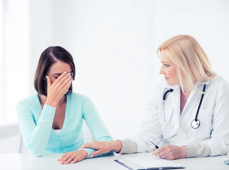 doctor with patient in hospital