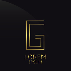 Golden G Letter