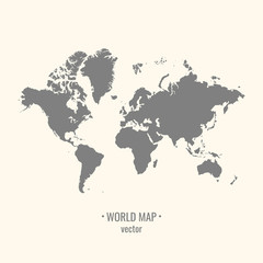 Fototapeta na wymiar Vector World map.