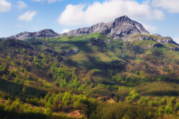 Lekanda mountain peak in Gorbea