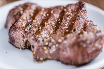 Fresh grilled Beef Steak