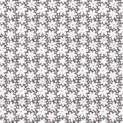 Foto op Canvas Seamless pattern with decorative daisy flowers © irenemuse