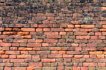 old red-orange brick wall 14