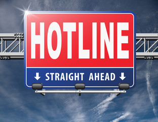 hotline icon call center button or helpline sign for online customer support..