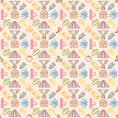 Mexican Seamless pattern.