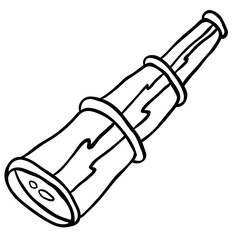 black and white spyglass