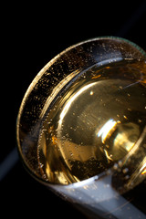 Obraz na płótnie Canvas close-up image of a champagne flute.