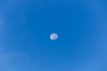 the moon on day time
