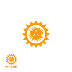 Logo solar and wind energy