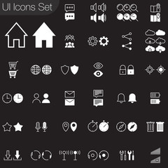 User interface icons set © alekseyvanin