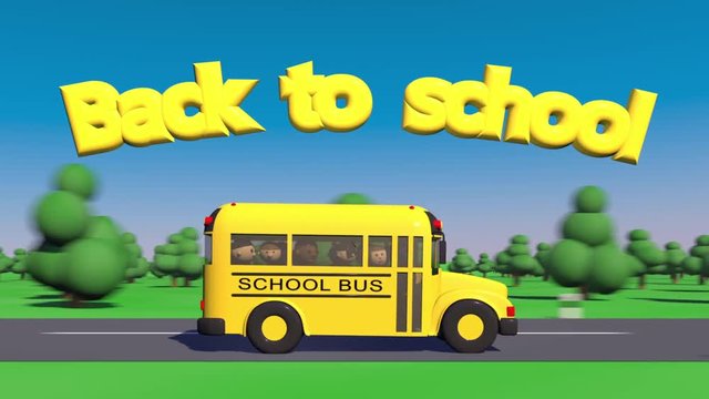 school bus goes back to school