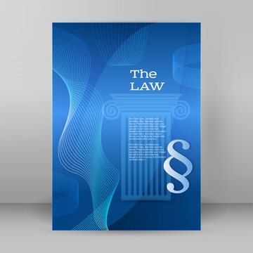 law business style presentation template format A4 Cover page