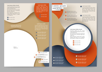 Abstract colored brochure