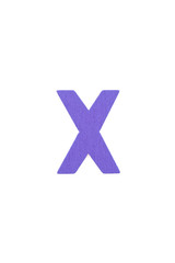 Obraz premium Isolated X capital letter