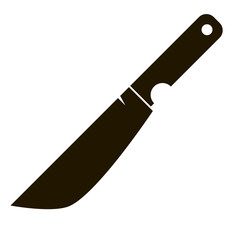 Knife outline modern logo or icon vector illustration